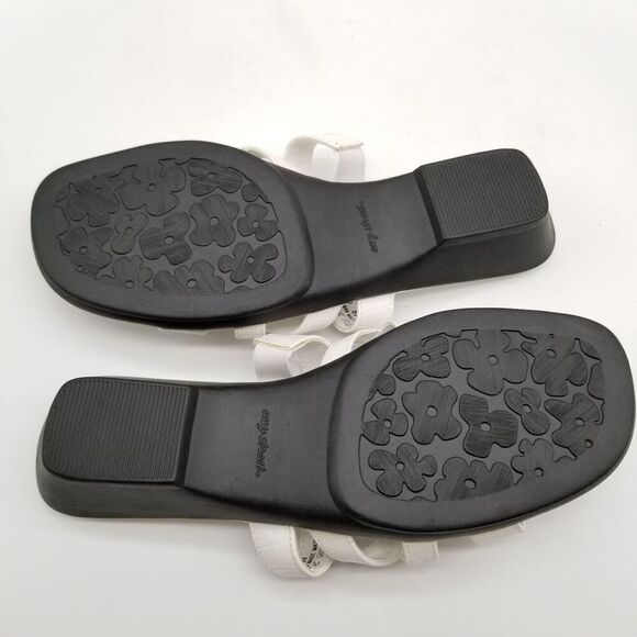 Easy Street Women's Torrid Sandals Size 8 Wide Strappy Slide White Comfort - Picture 5 of 7